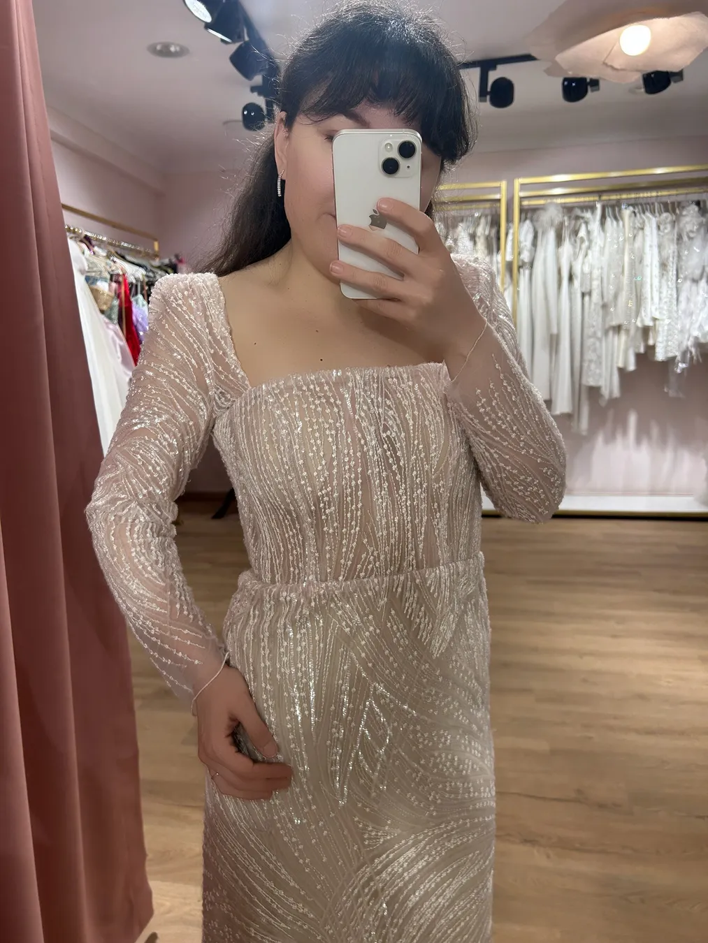 Arkası İpli Tasarım Midi Elbise