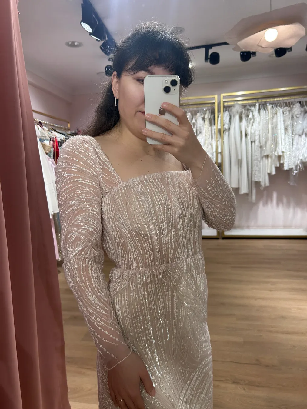 Arkası İpli Tasarım Midi Elbise