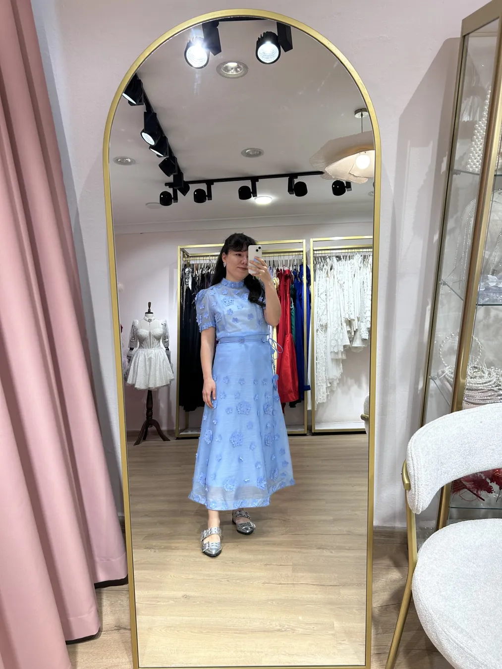 Çiçekli Etek-Bluz Takım