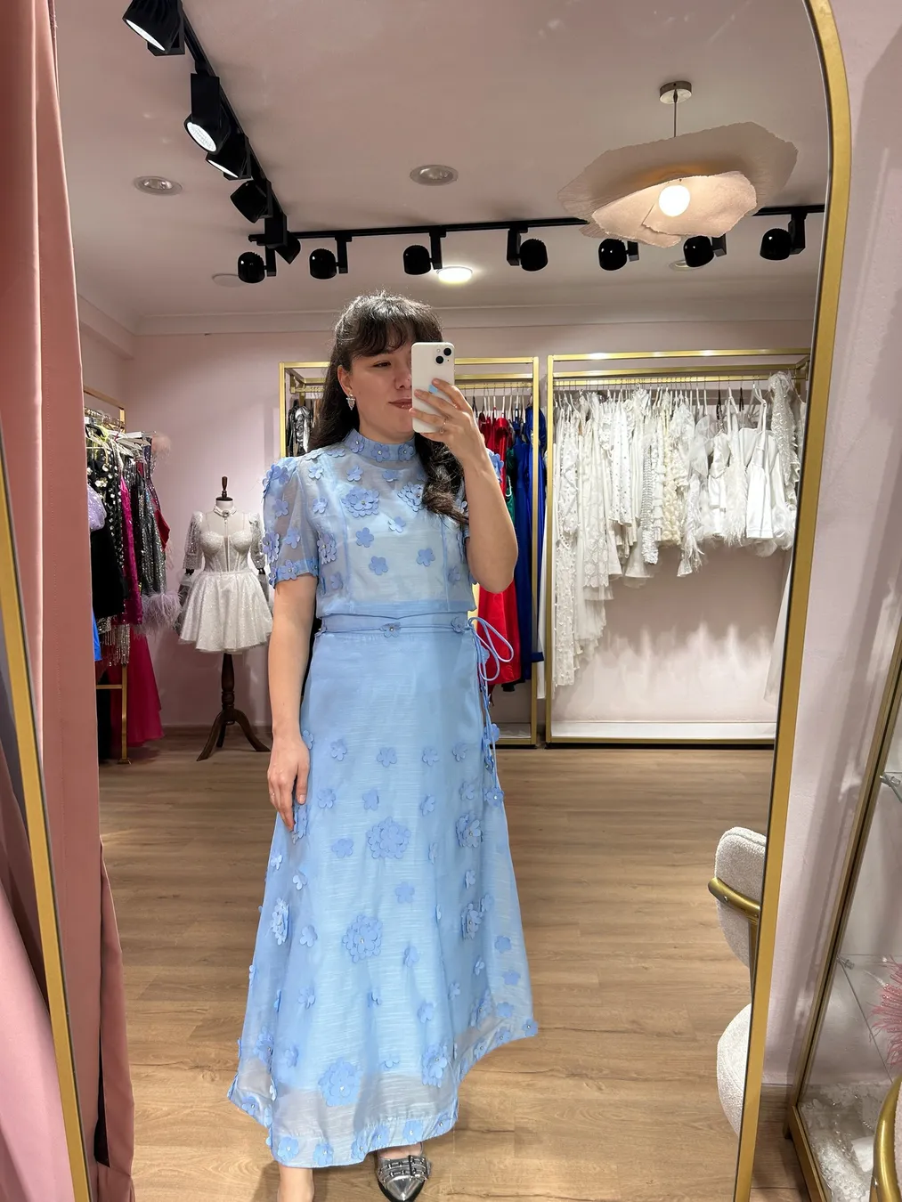 Çiçekli Etek-Bluz Takım